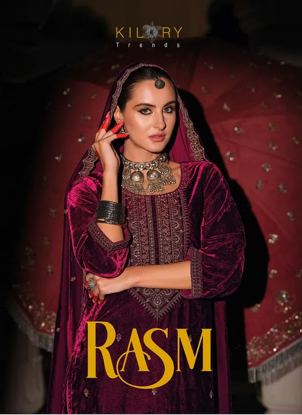 Rasm By Kilory Velvet Fancy Salwar Suits Wholesale Shop In Surat